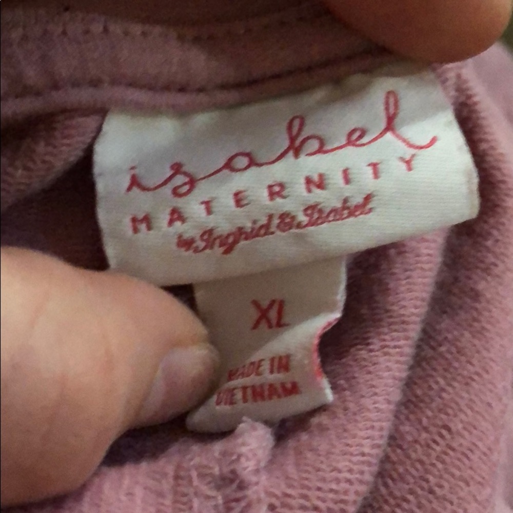 Isabel maternity mauve embroidered blouse sz.XL - Picture 3 of 3